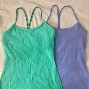 lululemon - TWO power Y tanks